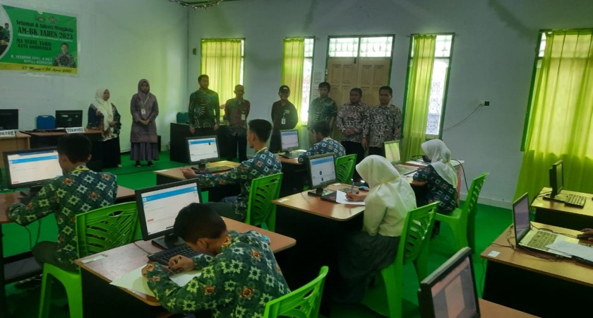 Kunjungan dan Monitoring Asesmen Madrasah MA Nurul Yaqin oleh Kemenag Kota Gorontalo